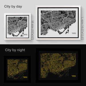 NITELANDING Toronto Map - Lighting Decoration Art - ZERO DEGREE
