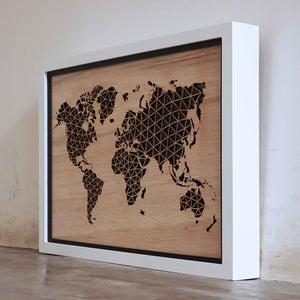 WORLD LIGHT (Geometric) - World Map Lighting Decoration Art - ZERO DEGREE