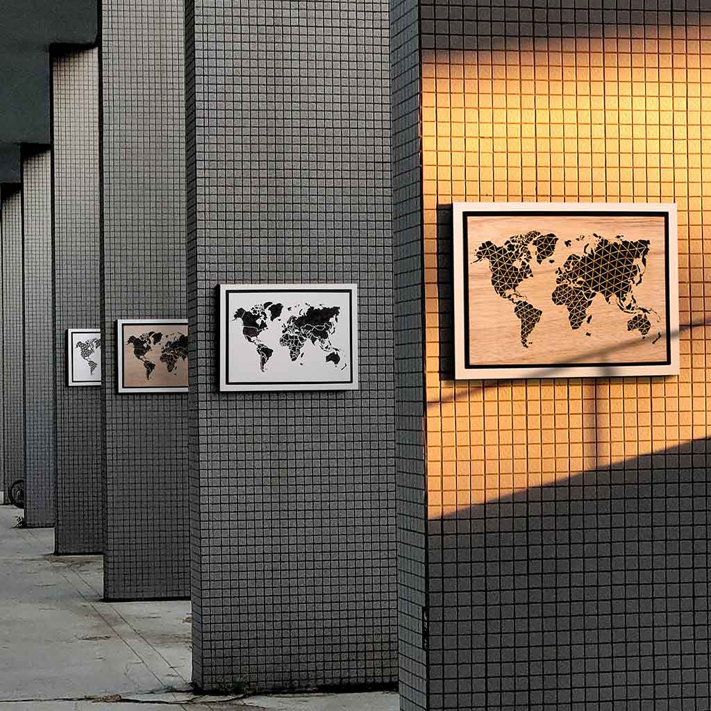 WORLD LIGHT (Classic) - World Map Lighting Decoration Art - ZERO DEGREE