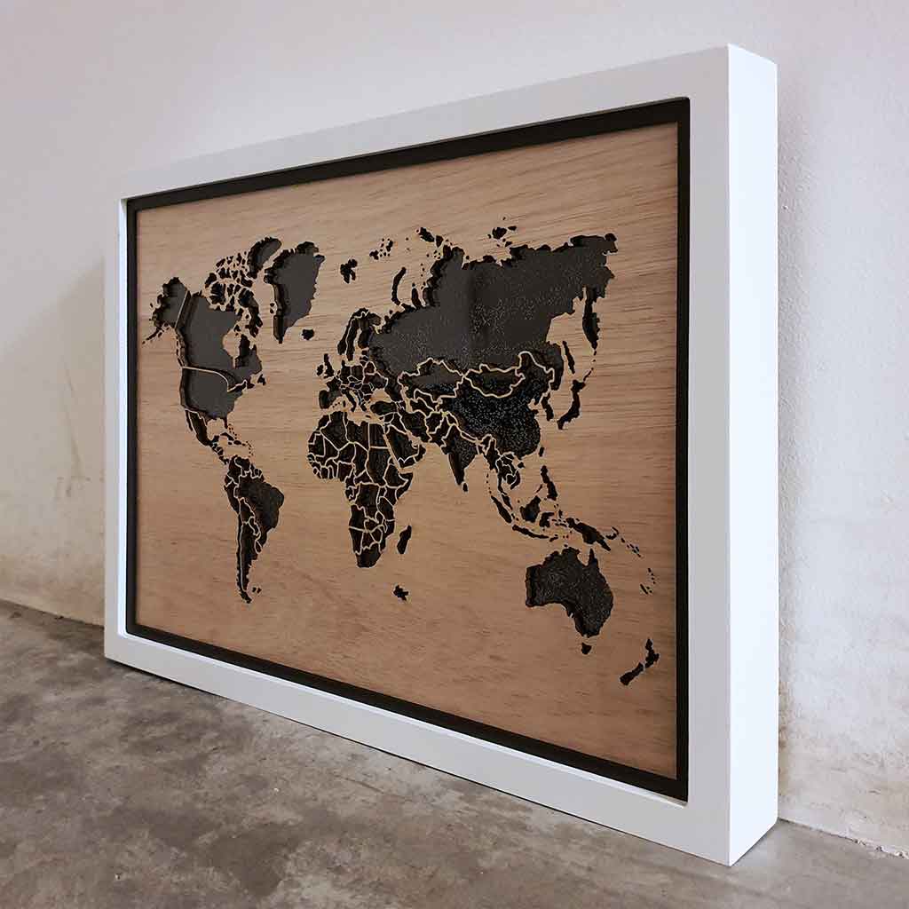 WORLD LIGHT (Classic) - World Map Lighting Decoration Art - ZERO DEGREE