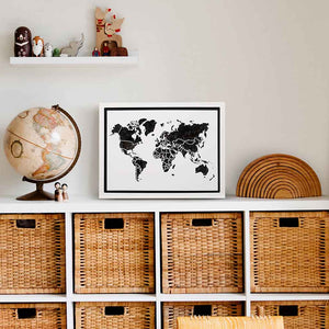 WORLD LIGHT (Classic) - World Map Lighting Decoration Art - ZERO DEGREE