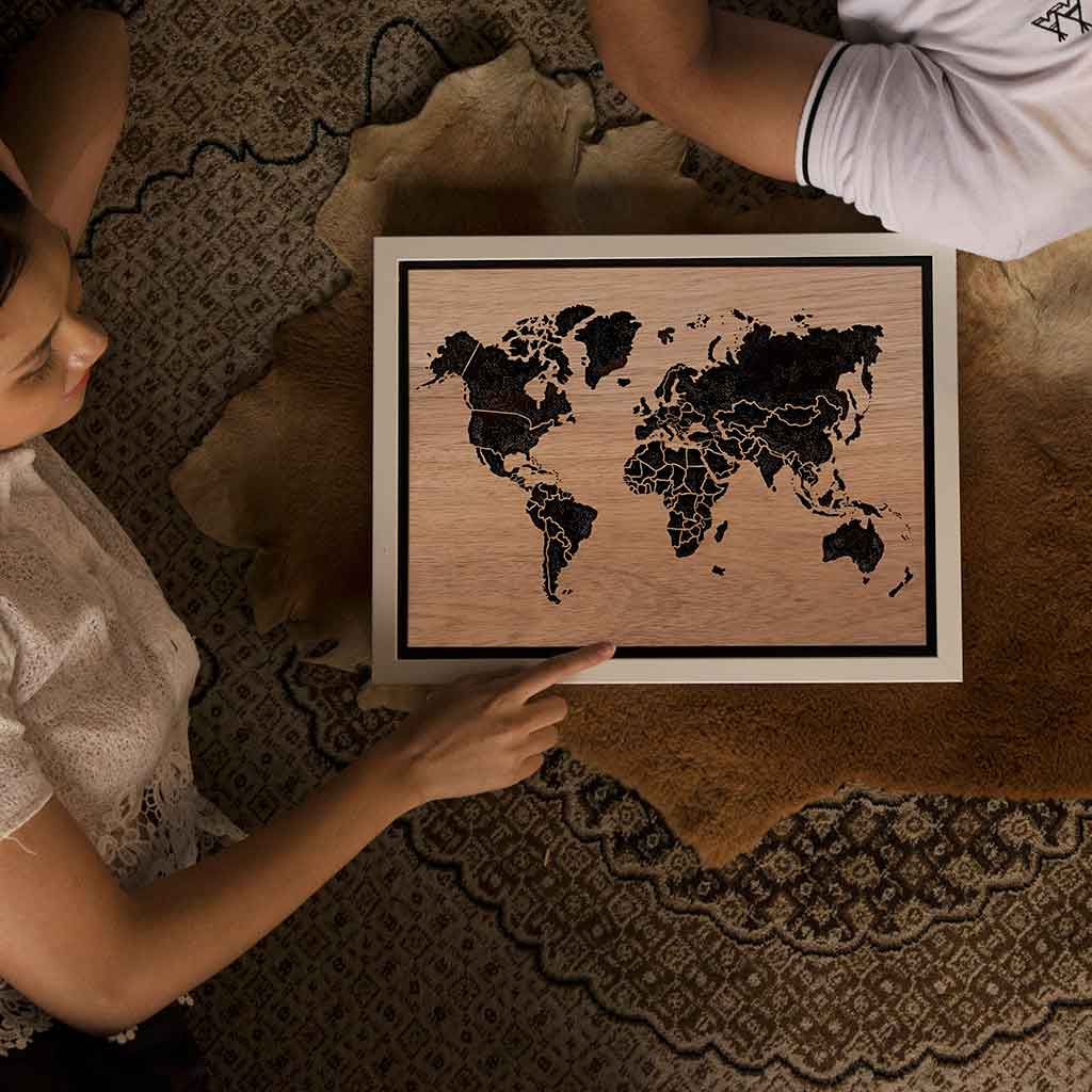 WORLD LIGHT (Classic) - World Map Lighting Decoration Art - ZERO DEGREE