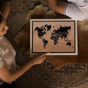 WORLD LIGHT (Classic) - World Map Lighting Decoration Art - ZERO DEGREE